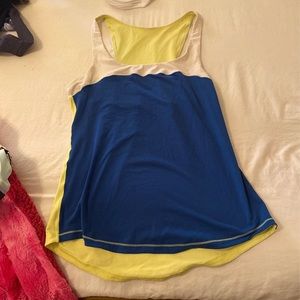 Blue, White, and Yellow lulu tank!!
